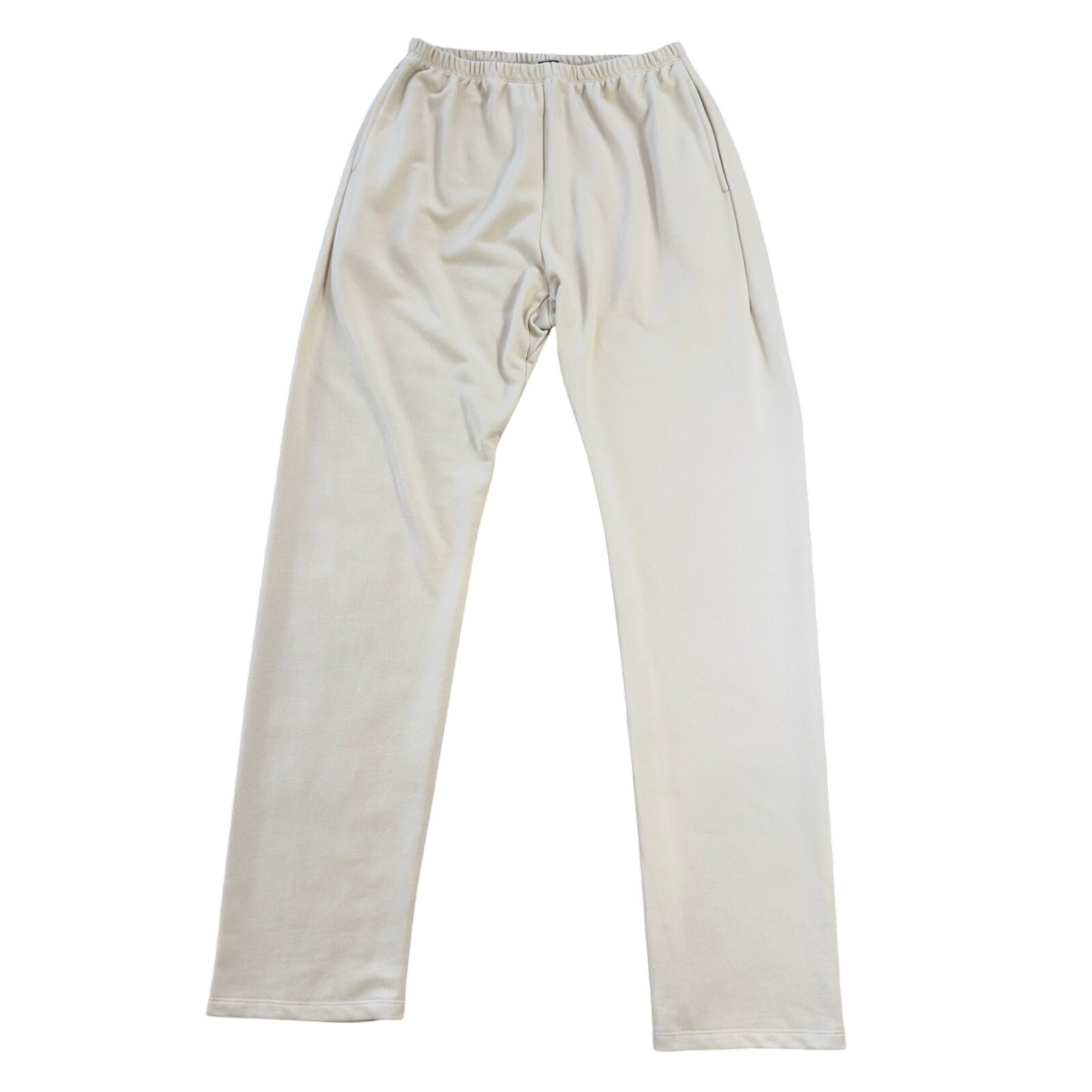 Naked Wardrobe Large Cream Beige French Terry Sweatpants New Large Cotton L